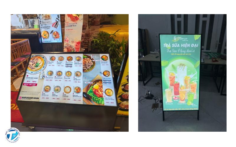 Tranh hộp đèn siêu mỏng quảng cáo menu, poster